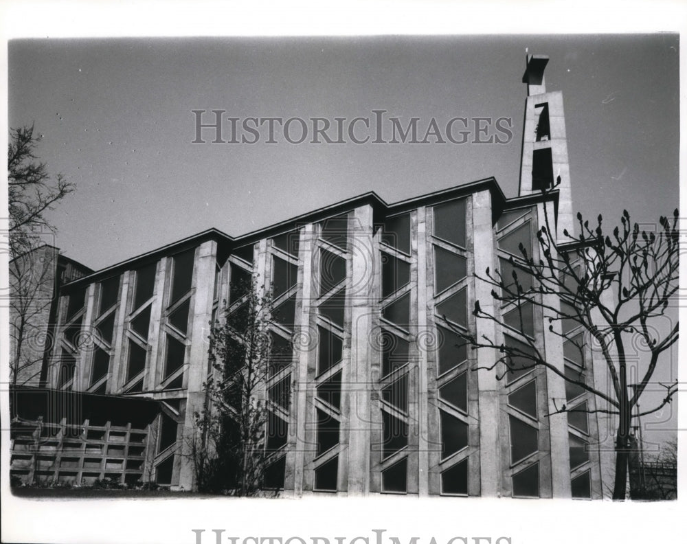 1964 Press Photo Architectural Symmetry is the St Anscar Church in West Berlin - Historic Images