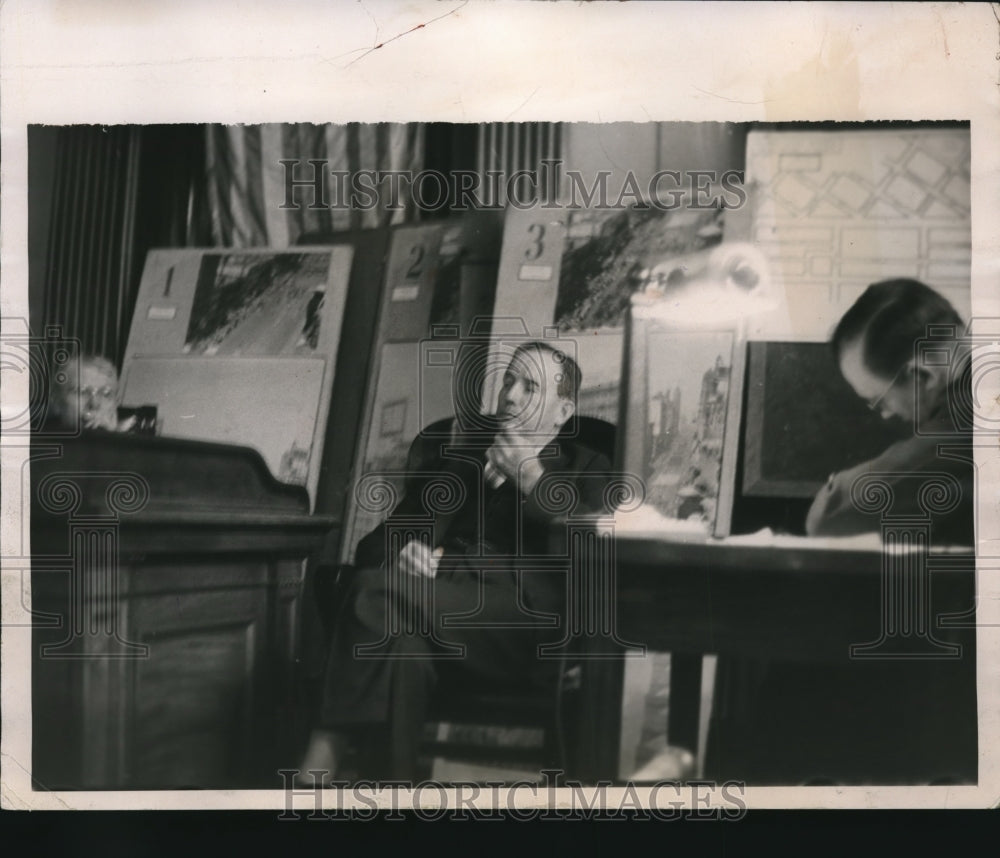 1935 Press Photo Edward Nolan tells of preparedness day bombing - Historic Images