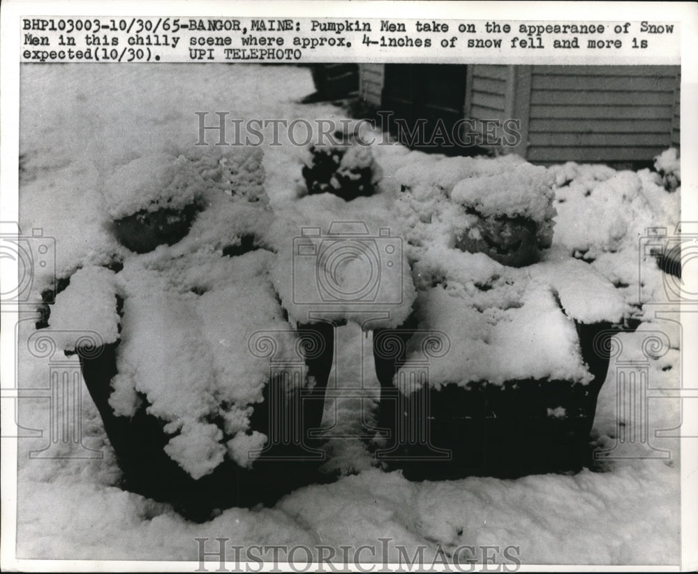 1965 Press Photo Pumpkin Men - Historic Images