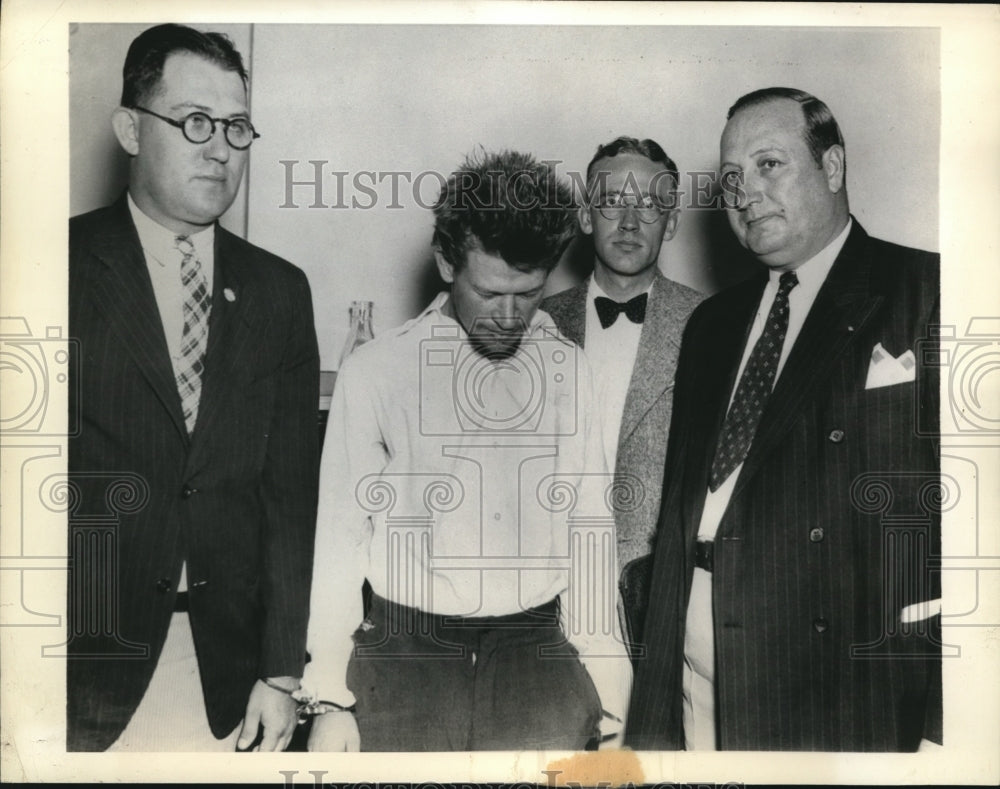 1936 Press Photo Jesse J. Miller found Guilty of Sending Threatening Letter - Historic Images