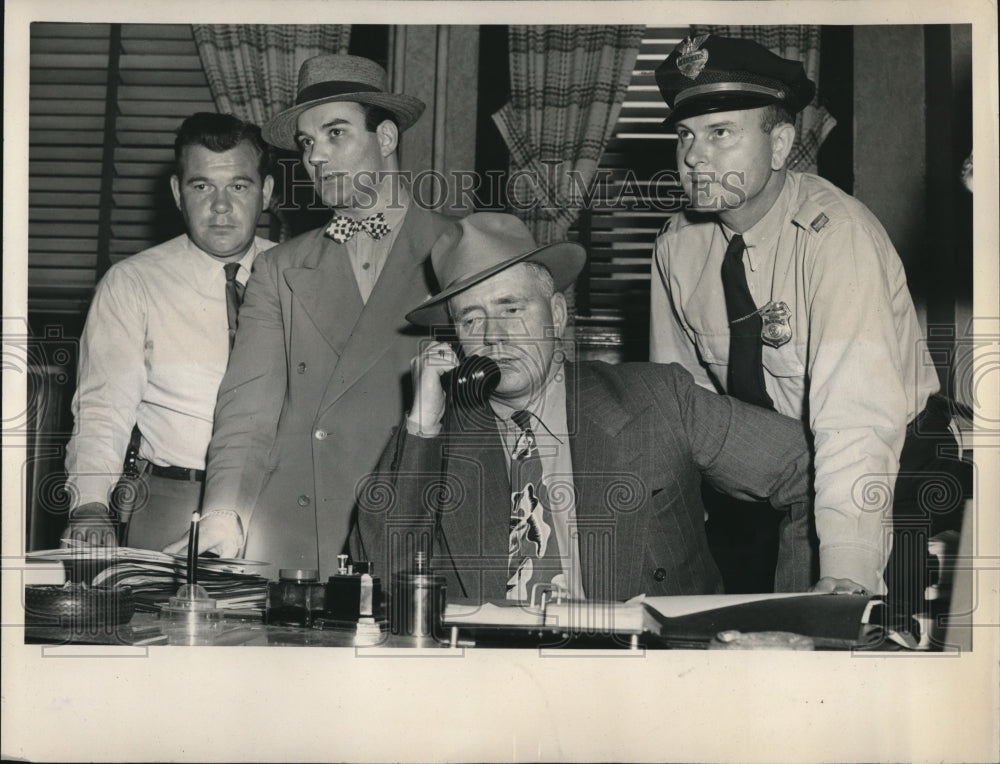 1947 Press Photo John Mohr, James Ellis, Stanley Switter, and Clifford Davenport - Historic Images