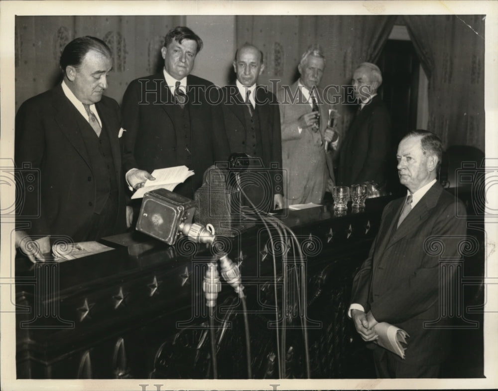 1934 Press Photo Dr. Wirt faces the special committee in Washington, D.C. - Historic Images