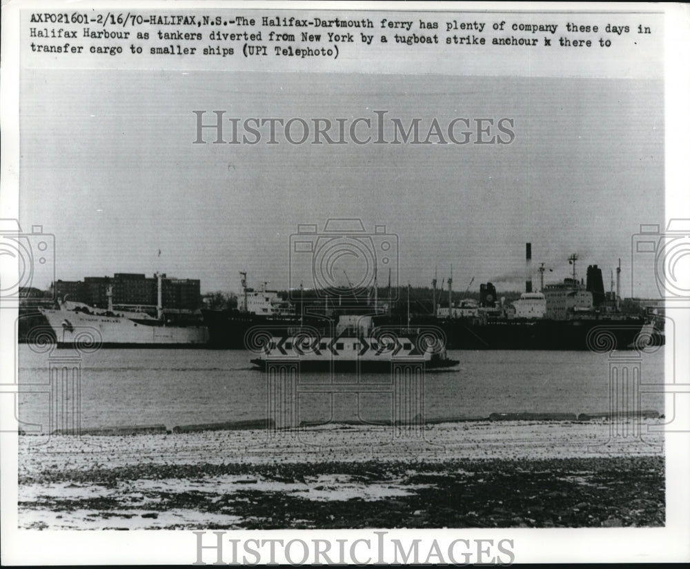 1970 Press Photo The Halifax-Dartmouth Ferry - Historic Images