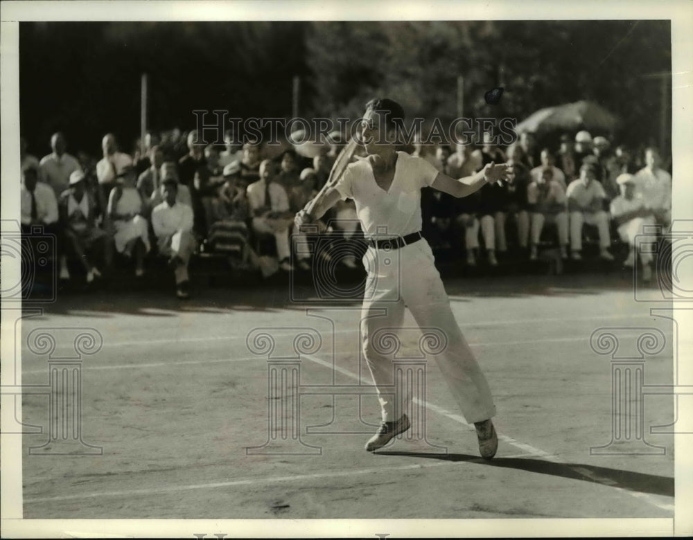 1935 Press Photo Frank Guernsey, first tennis sensation - Historic Images