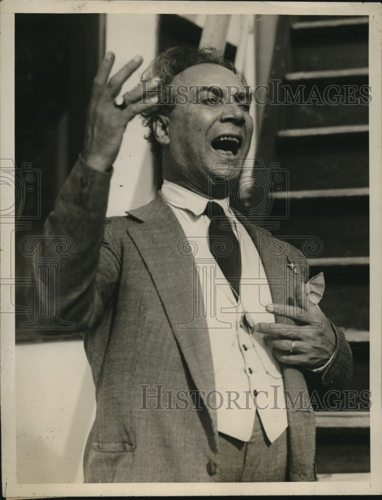 1929 Press Photo Angelo Mueco Italy comedian - ned84874 - Historic Images