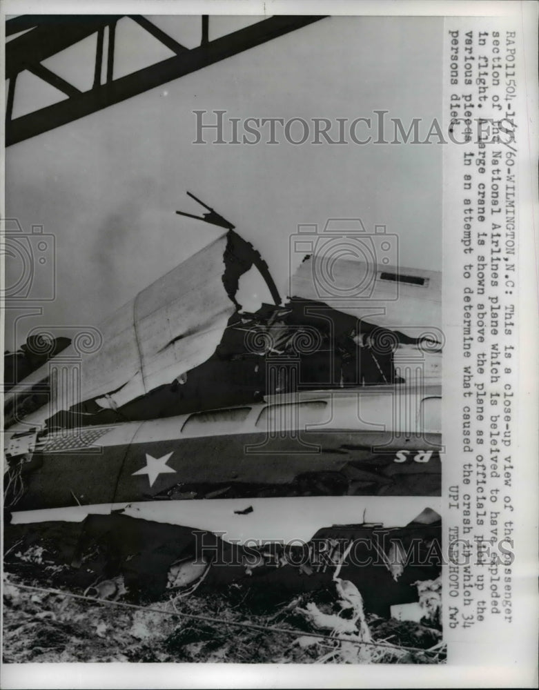 1960 Close-Up View Of The Passenger Plane That Crashed-Historic Images