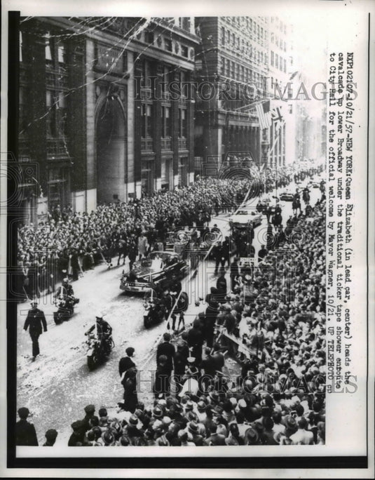 1921 Queen Elizabeth in New York  - Historic Images
