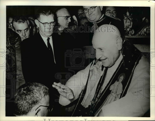 1963 Press Photo Pope John XXIII in The Vatican a Bell & Howell Close-Up Docu - Historic Images