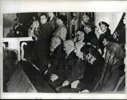 1963 Press Photo Late Pope John XXIII's brothers at Funeral Mass, Vatican City-Historic Images