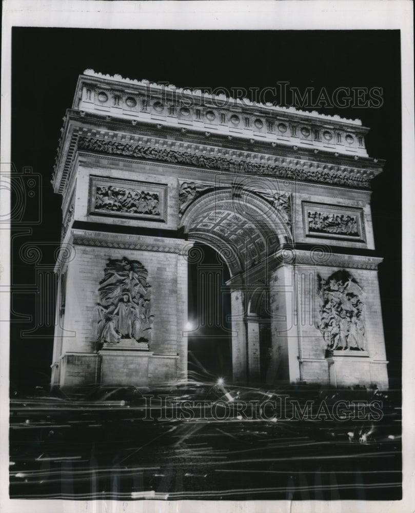 1955 French Arch of Triumph at anniversary of fall Dien Bien Phu-Historic Images