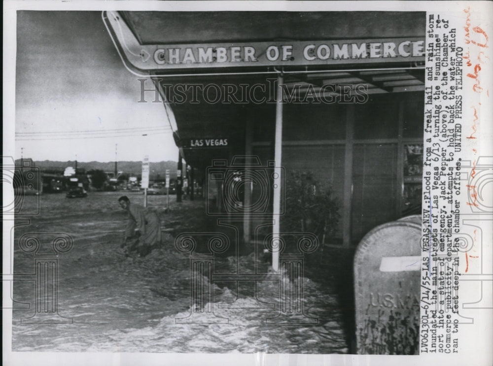 1955 Jack Pepper of Chamber of Commerce publicity department-Historic Images