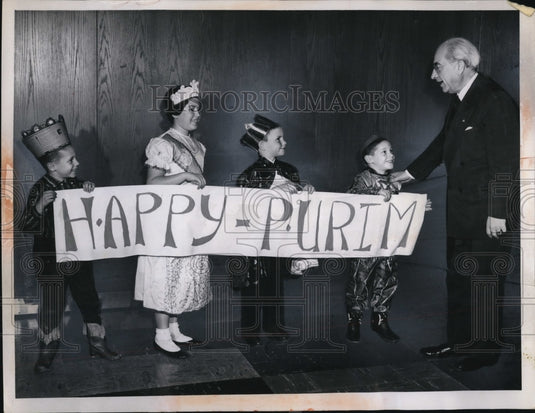 1958 Press Photo Ronald Friedman, Esther Grodin, Thomas Bonda and Eric Friedman - Historic Images