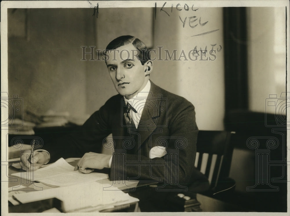 1918 Press Photo Guy Emerson, President of the National Bank of Commerce - Historic Images