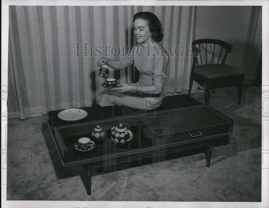 1956 Press PhotoNew Design for Coffee Table-Historic Images