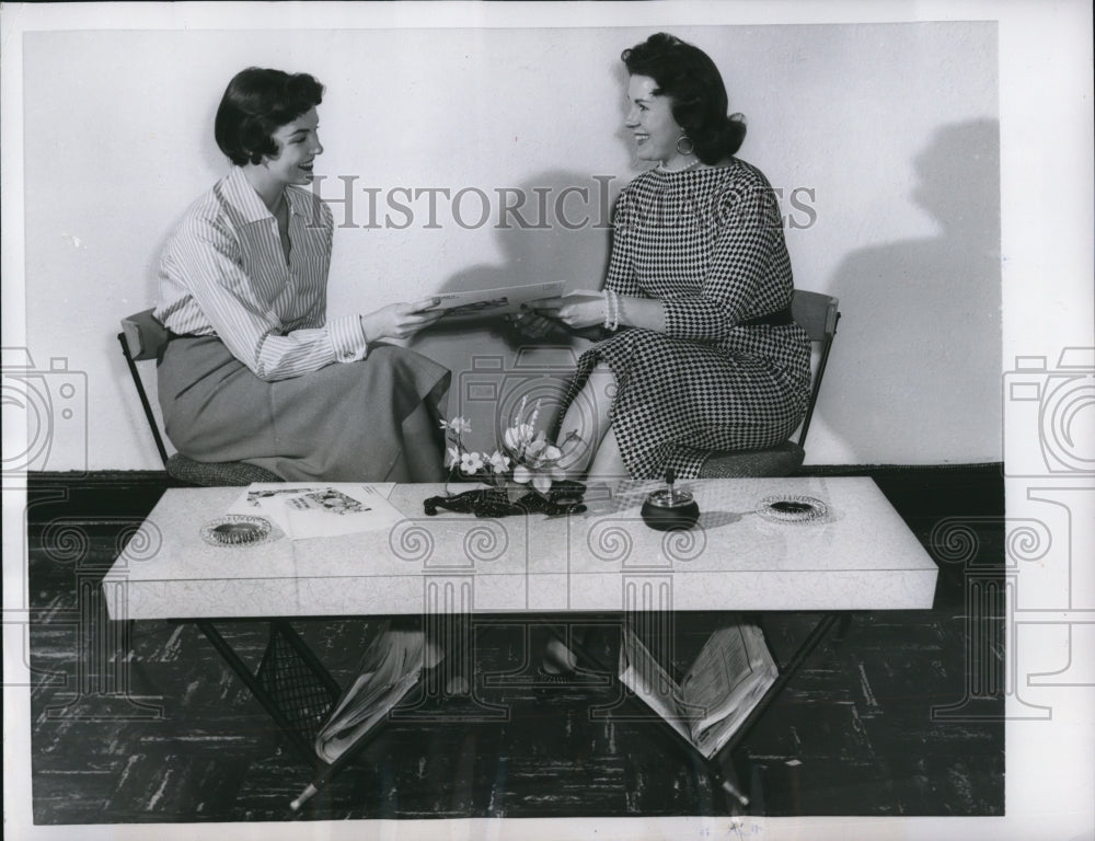 1956 Coffee Table converts into a Bar and Buffet.-Historic Images