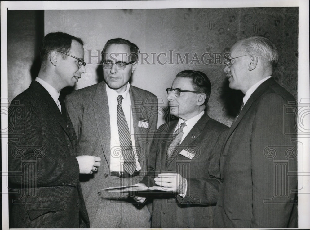 1959 Press Photo Men Attending Meeting of American Association - Historic Images