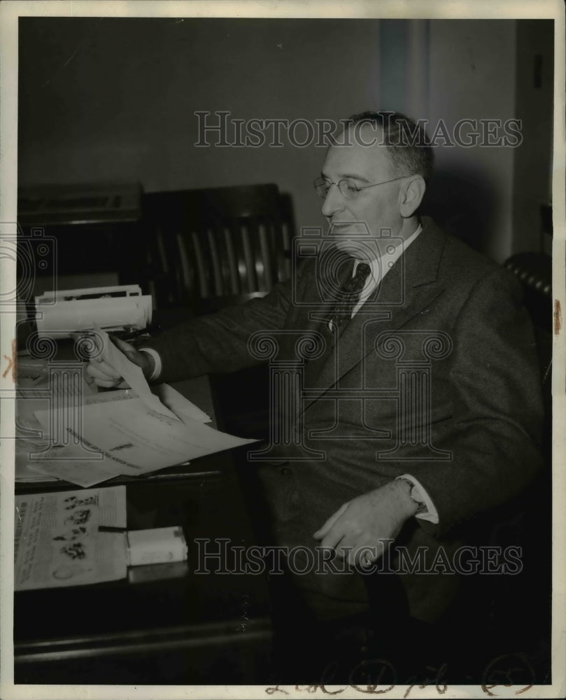 1942 Press Photo Philip J. Trounstine,New Chairman for Ohio was savings staff-Historic Images