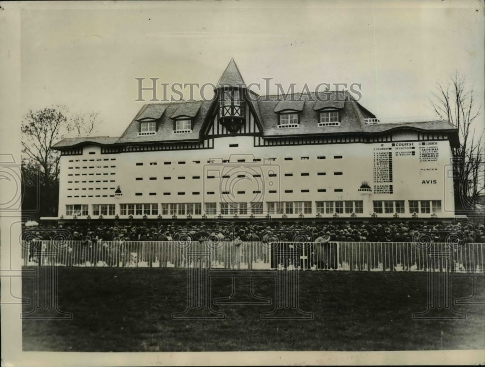 1928 Automatic indicator at Longchamps Track - Historic Images