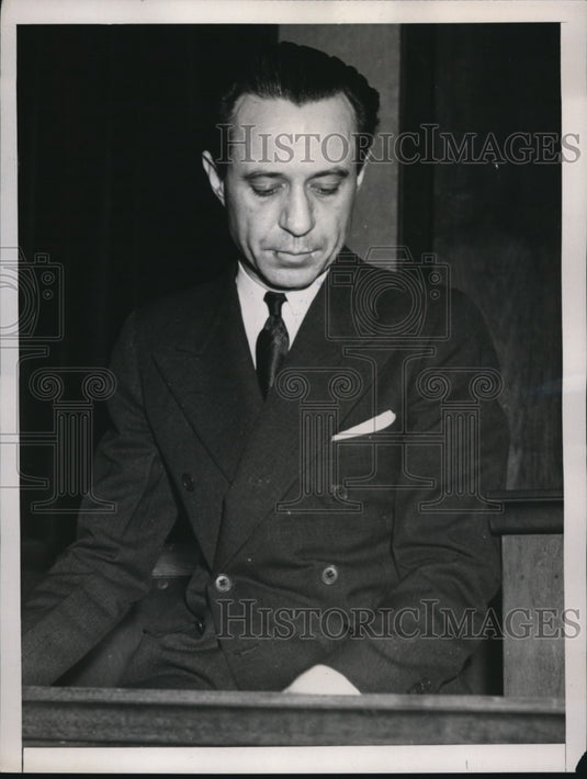 1938 Press Photo of Paul Wright on the witness stand. - Historic Images