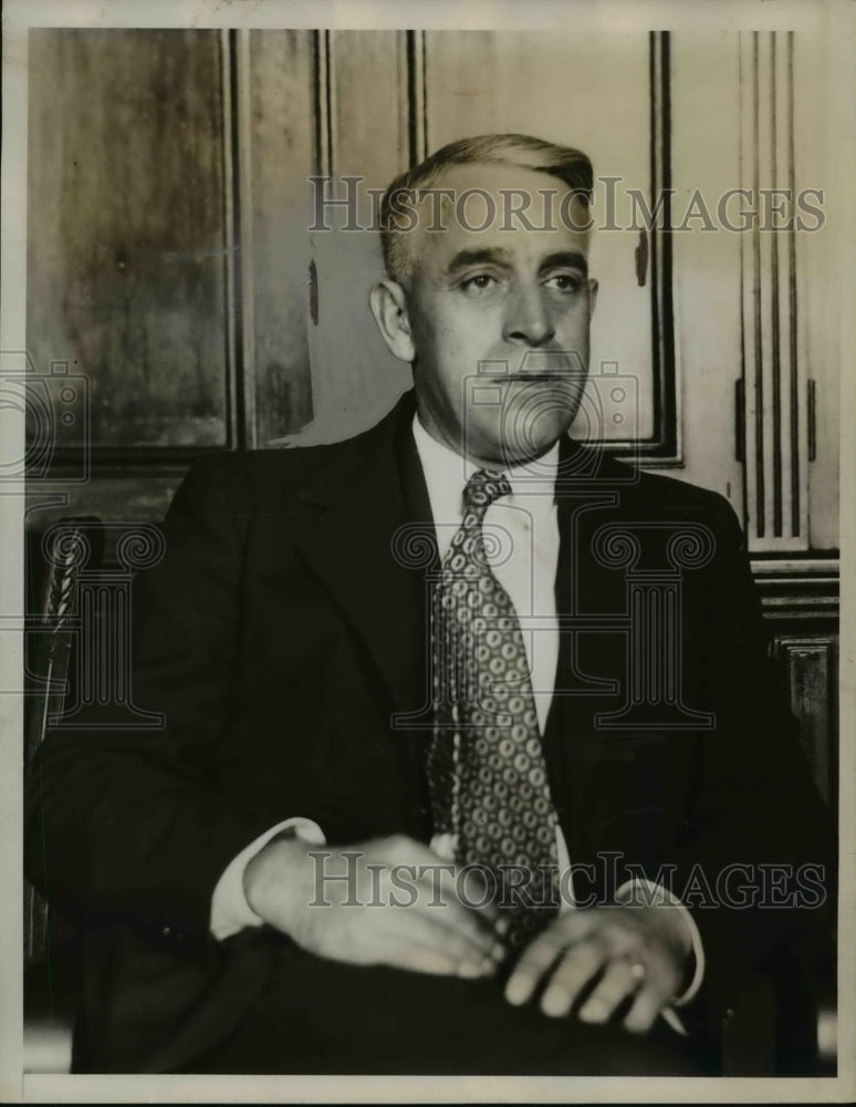 1934 Press Photo of William Lewis. - Historic Images