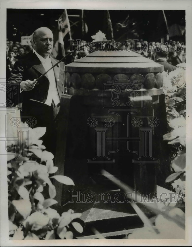 1939 Press Photo Rouen France William C Bullitt US Amb to France- Historic Images