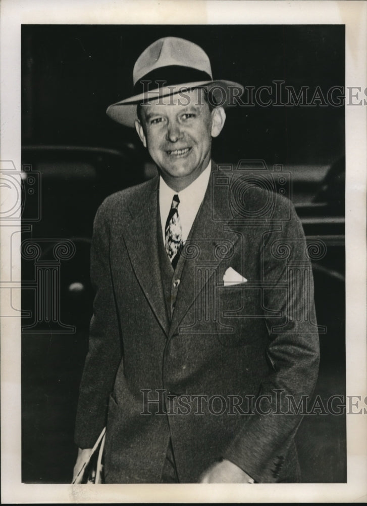 1938 Press Photo Waterbury Conn Thomas P Kelly exec sec to Mayor F Hayes - Historic Images