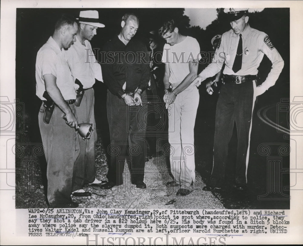 1952 John Clay Kensinger &amp; Richard Lee McCaughey Shot Cb Driver-Historic Images