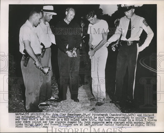 1952 John Clay Kensinger & Richard Lee McCaughey Shot Cb Driver-Historic Images
