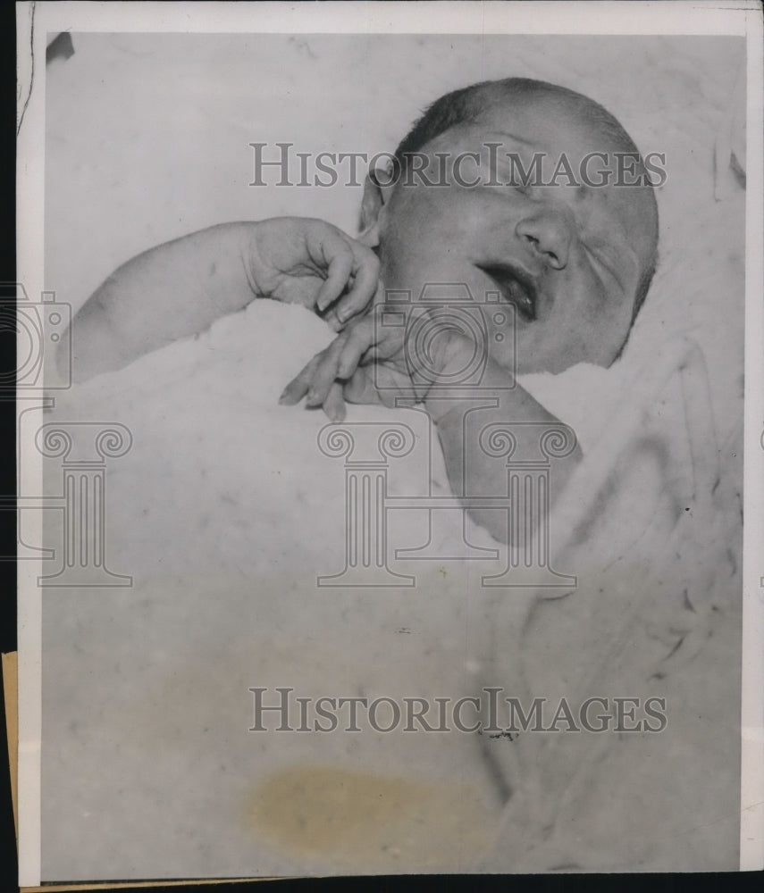 1938 Press Photo Baby Archie San Roman Born In Wichita Kansas - Historic Images