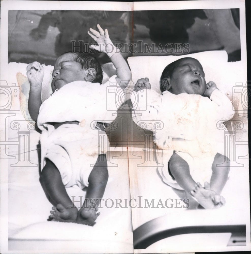 1960 Press Photo Brown, Boy and Girl - Historic Images