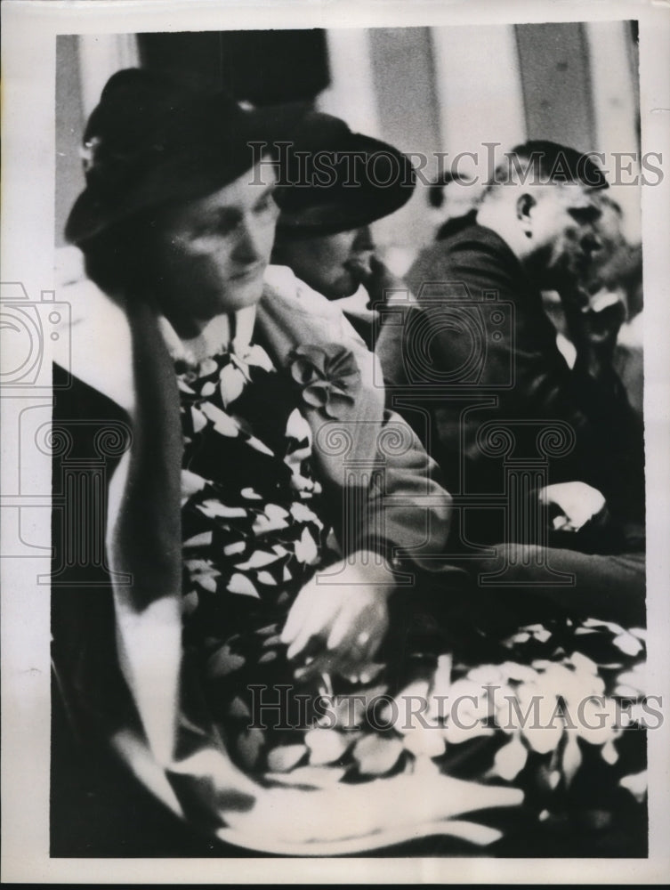 1938 Press Photo Lexington NC Lulu Belle Kimel at court for freeing convicts-Historic Images