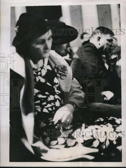 1938 Press Photo Lexington NC Lulu Belle Kimel at court for freeing convicts-Historic Images