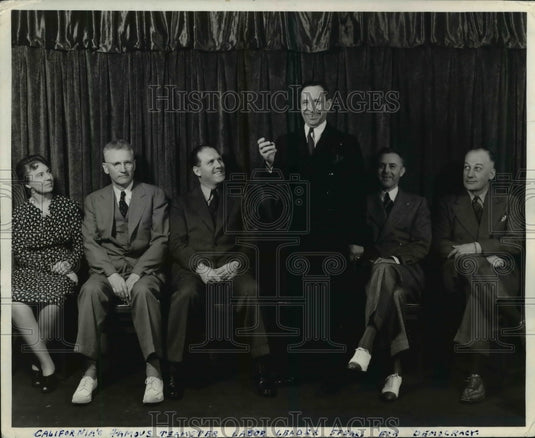1941 Press Photo Teamsters Charley Real California Police K Bangs G Cumming - Historic Images
