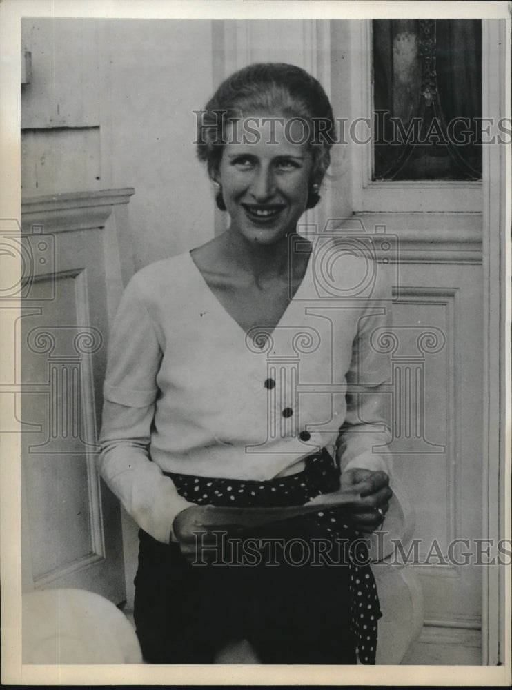 1931 Press Photo Mary Ellen Herndon, Wife of Aviator Hugh Jr. - Historic Images