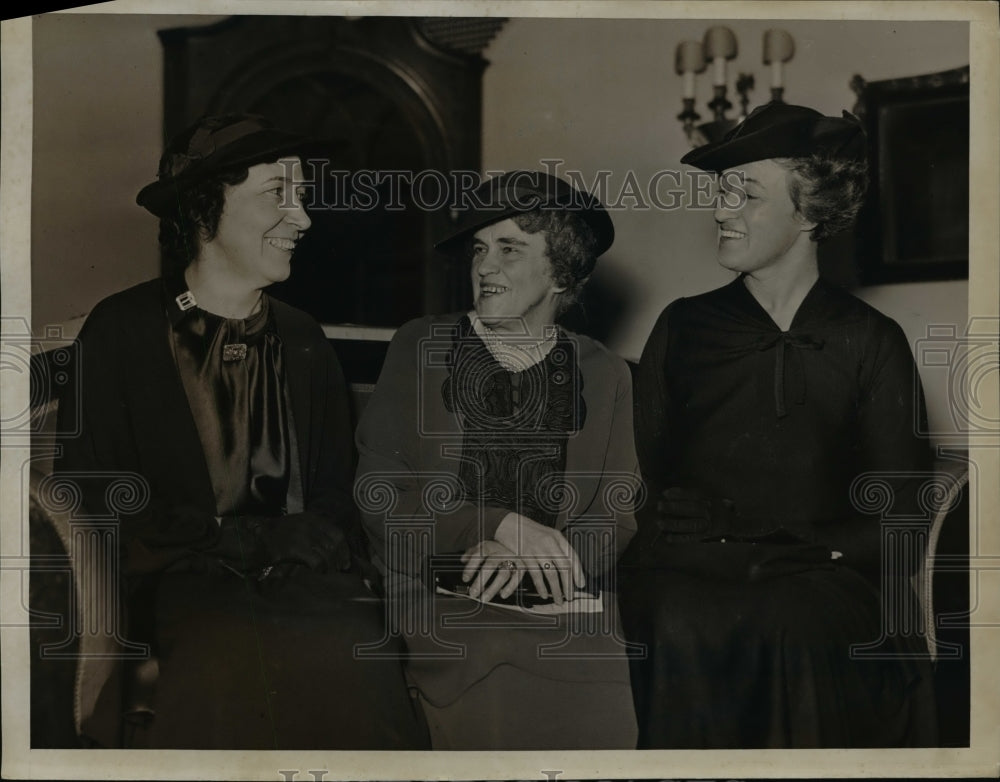 1935 Press Photo Mrs Robert L Hoyal at National Conference of Republican Woman - Historic Images