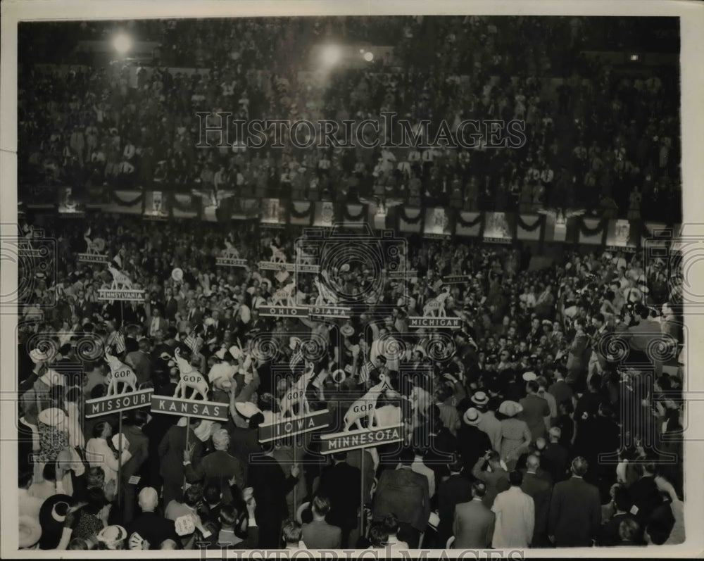 1940 Press Photo Republican National GOP Convention, Philadelphia - nee15262 - Historic Images