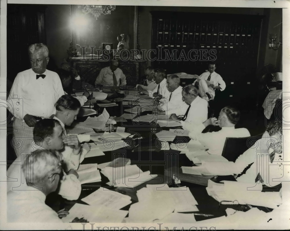 1933 Press Photo Joint Senate and Congressional Finance Par Harrisson-Historic Images