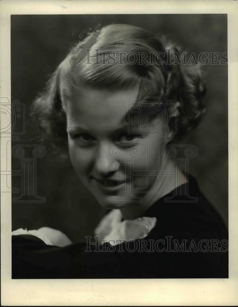 1934 Press Photo Nancy Jackman of Nicholson Avenue - nee24259 - Historic Images