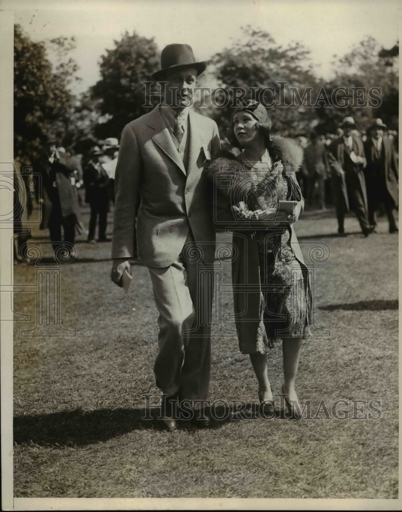 1930 Press Photo Mr. William B. Wood and Miss Frances Ottley-Historic Images