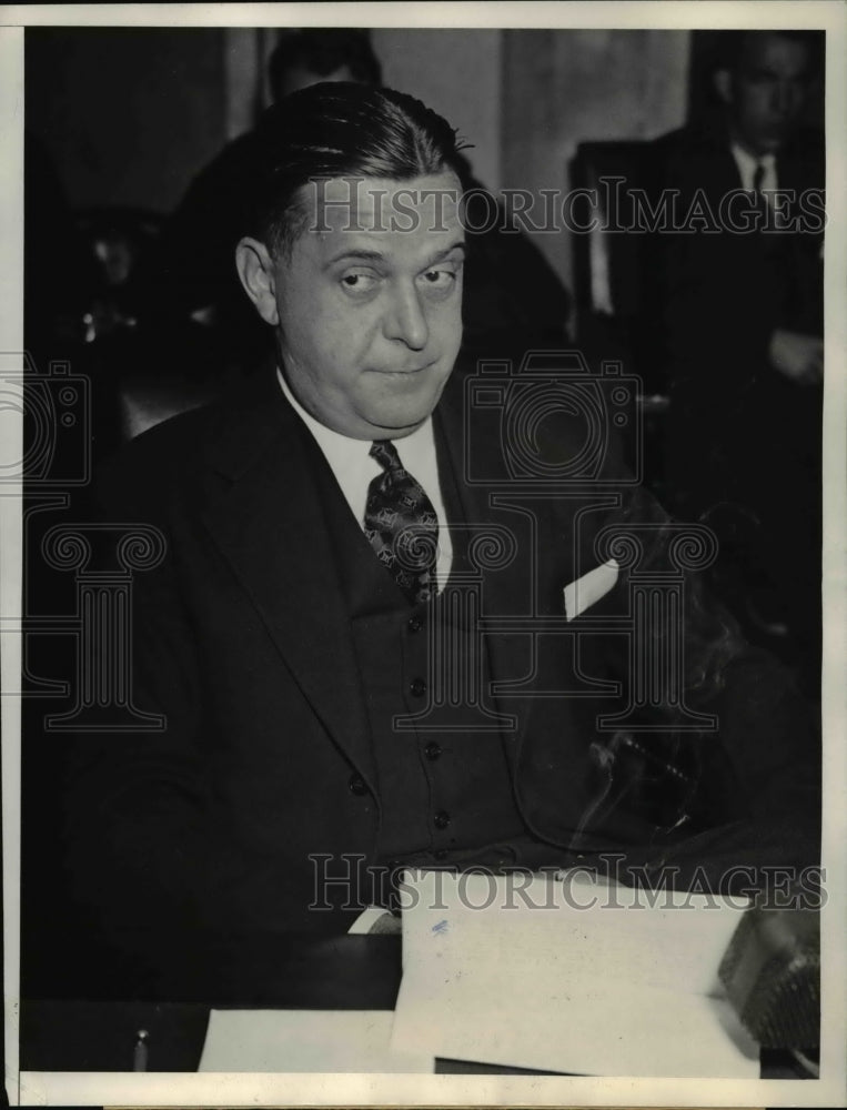 1934 Press Photo Russell Brown, American Commercial Alcohol Corp. chairman - Historic Images