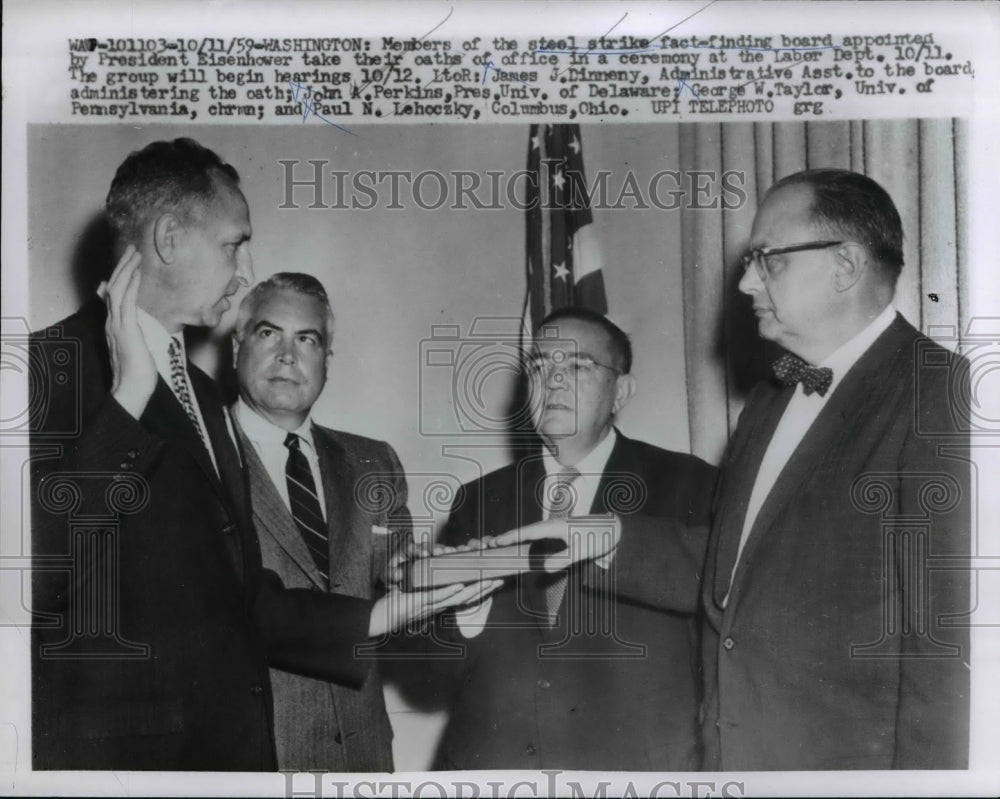 1959 James J. Dinneny, John A. Perkins, George W. Taylor, Others - Historic Images