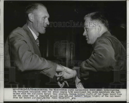 1956 Press Photo Kelton Ritter and Herbert Dennis-Historic Images