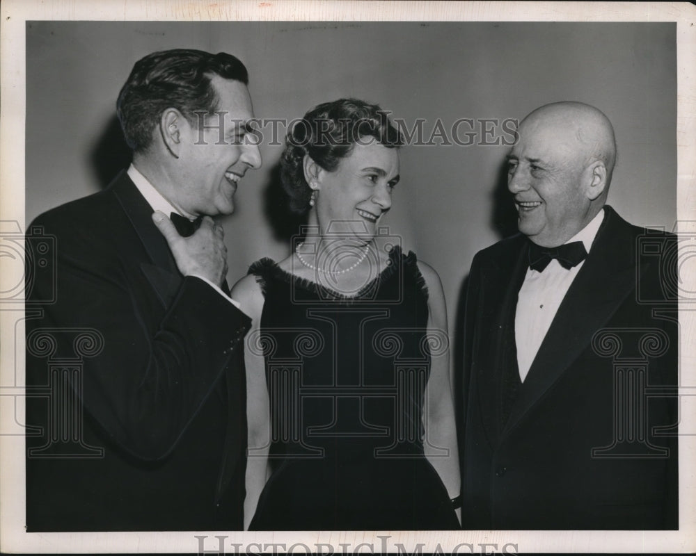 1951 Press Photo Ted Mack, Rep. Katherine St. George and Speaker Rayburn - Historic Images