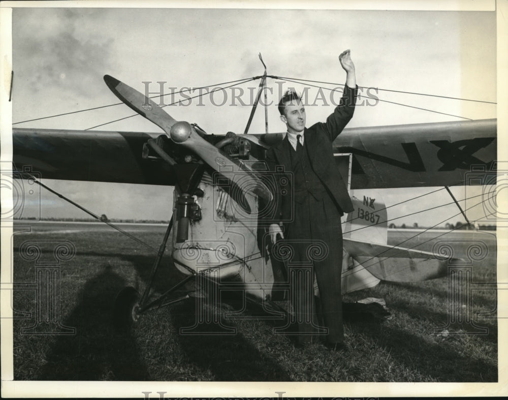 1939 Patrick Breen Staged Surprise Flight Flew 17 Hours NY To Miami - Historic Images