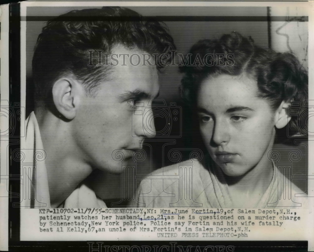 1955 Leo and June Fortin Arrested on Murder Charge Schenectady-Historic Images