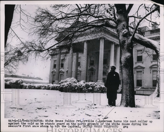 1953 Orville Anderson on White House Grounds - Historic Images