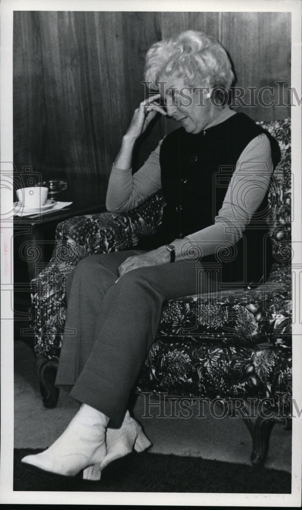 1972 Mrs. Mariel Humphrey Sitting On A Chair-Historic Images