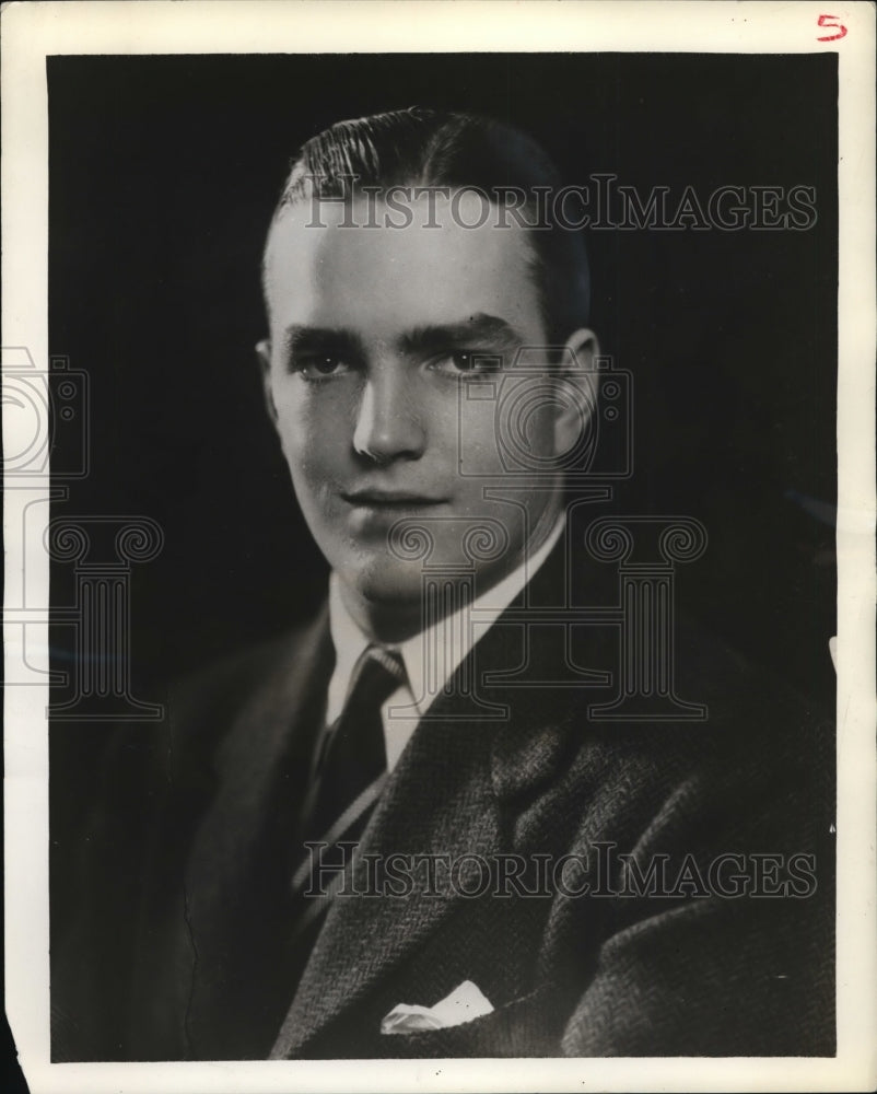 1937 Press Photo Atlanta Socialite Randolph A. Hearst - nee60197 - Historic Images