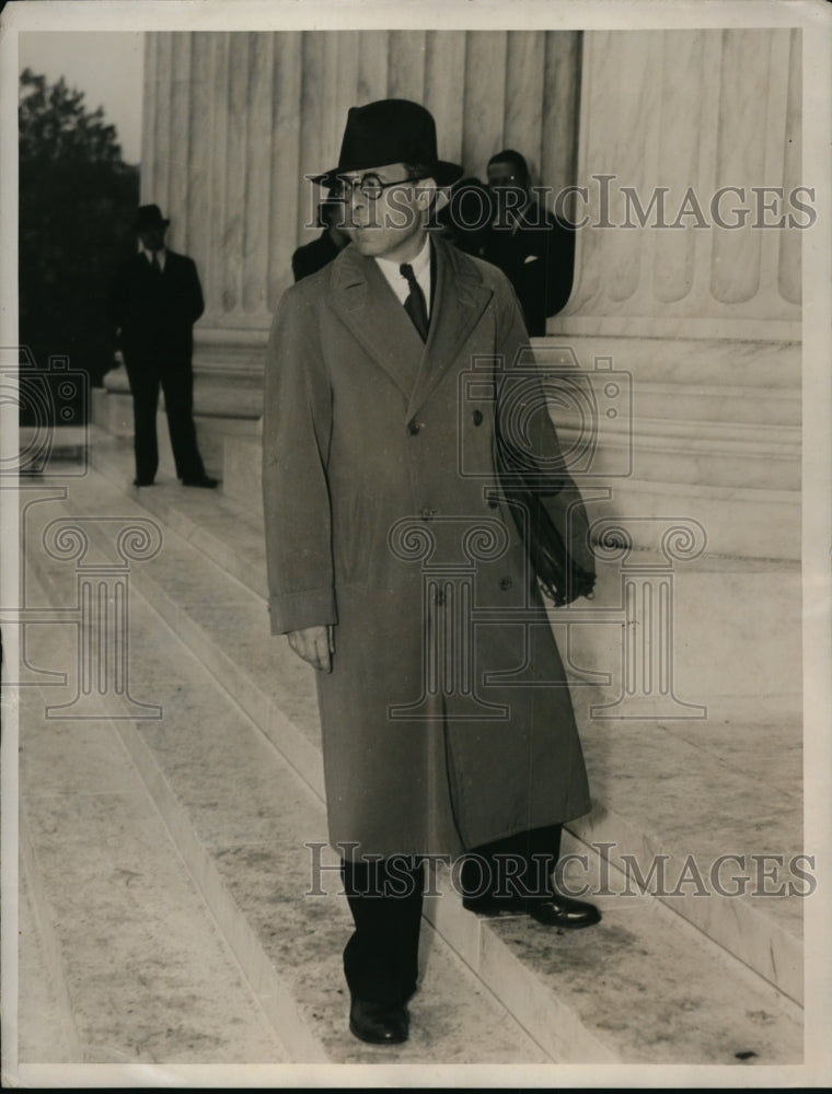 1937 Press Photo Albert Levitt opening session Supreme court Washington DC - Historic Images