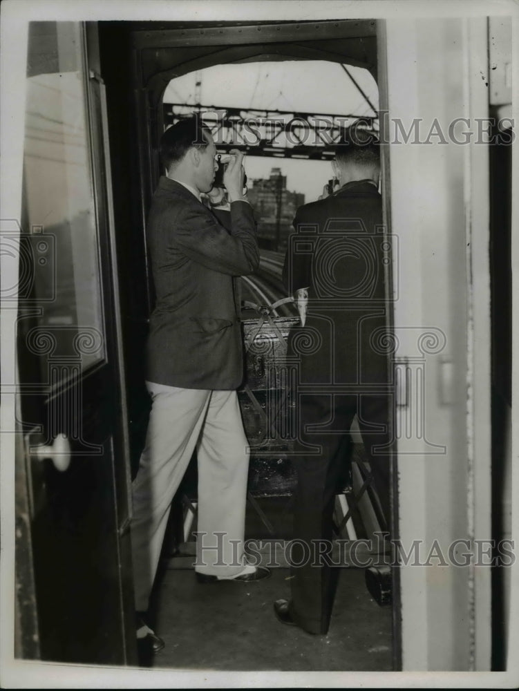 1937 Photographers At The New Heaven Railroad - Historic Images